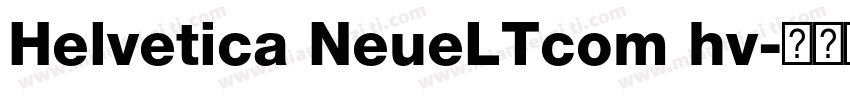 Helvetica NeueLTcom hv字体转换